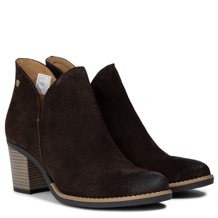 Maciejka Women's Velvet Chocolate Ankle Boots 04492-100/00-5