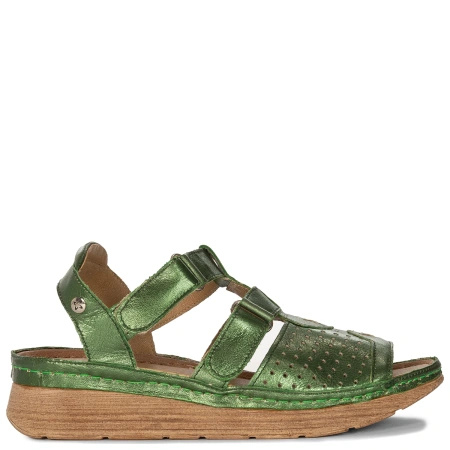Maciejka Women's Leather Sandals Green