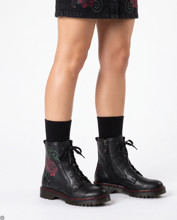 Maciejka Black Lace-up Boots 1609B-01/00-6