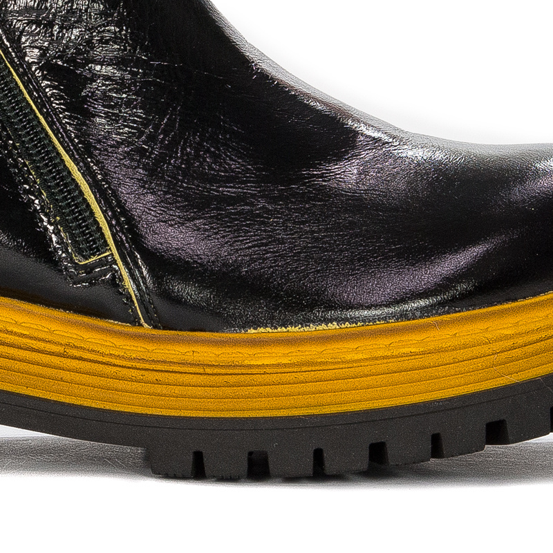 Maciejka Black- Yellow Boots 05747-07/00-7