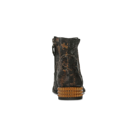 Maciejka Women's Copper-Black Ankle Boots