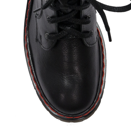 Maciejka Black Lace-up Boots 1609B-01/00-6
