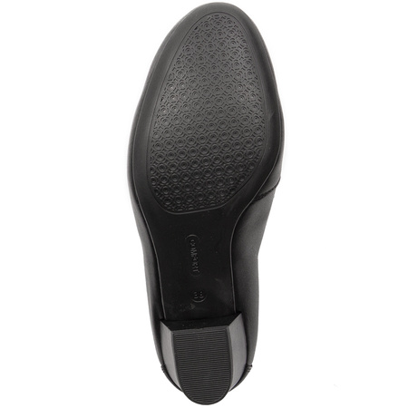 Maciejka Leather Block-Heel Pumps Patent Black 06285-01/00-7