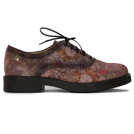 Maciejka Women's Leather Half Shoes Maroon
