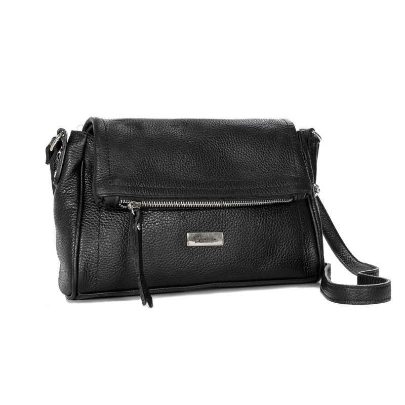 Maciejka Black Leather Women's bag C229