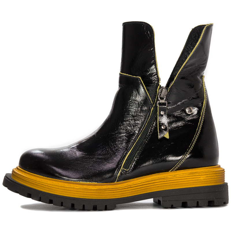 Maciejka Black- Yellow Boots 05747-07/00-7