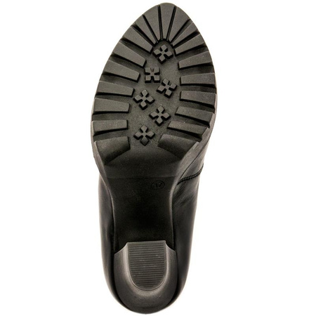 Maciejka Classic Leather Platform Pumps Black 02629-01/00-1