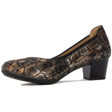 Maciejka Brown & Gold Pumps 04802-02/00-1