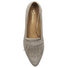 Maciejka Leather Slip-On With Fringe Beige 06440-04/00-1