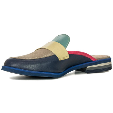 Maciejka Navy Blue Slides 05036-17/00-5