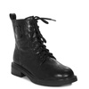 Maciejka Leather Insulated Lace-Up Side-Zip Black K7180-01/00-7