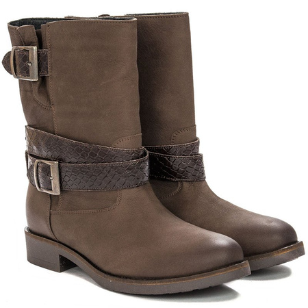 Maciejka Brown Knee-high Boots