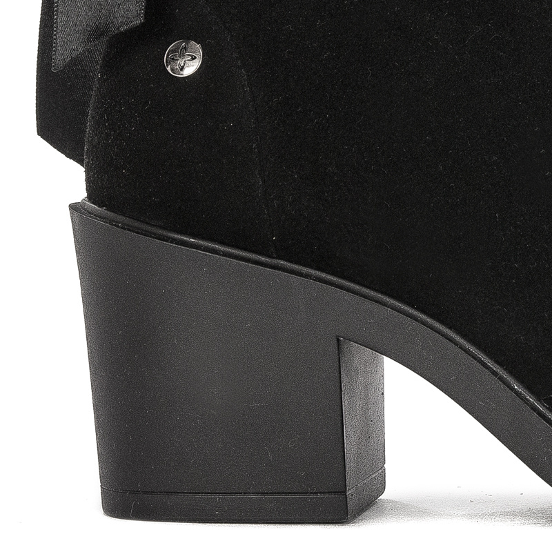 Maciejka Black Women's Suede Leather Boots