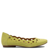 Maciejka leather ballerinas laser-cut almond toe green 01299-09/00-5