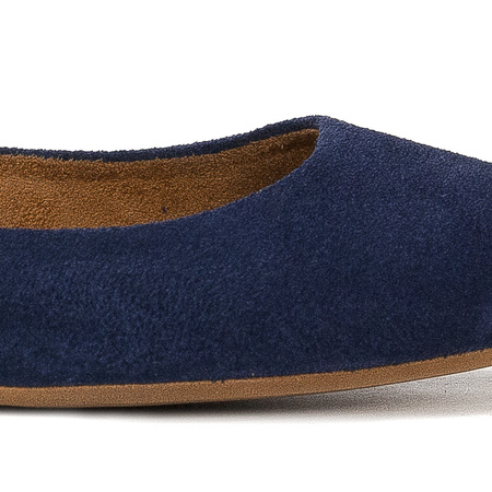 Maciejka women's Navy leather Ballerina