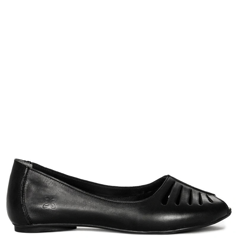 Maciejka Black Women's Flat Shoes 03497-01/00-6