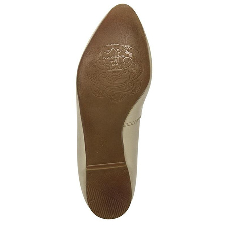 Maciejka Leather Ballet Flats Classic Almond Toe Beige 00873-32/00-5