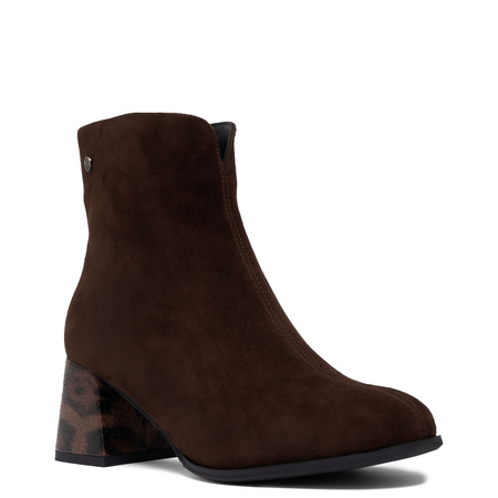 Maciejka Women's High Heel Ankle Boots Brown