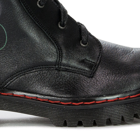 Maciejka Black Lace-up Boots 1609B-01/00-6