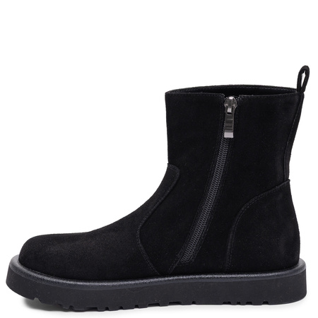 Maciejka Leather Ankle Boots Classic Elegant Black K7800-01/00-7