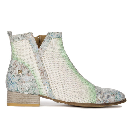 Maciejka Women's leather turquoise boots