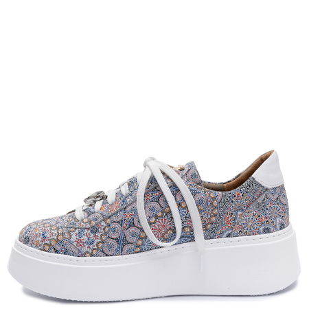 Maciejka Leather Platform Sneakers Multicolored Mandala 6191W-13/00-8