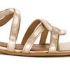 Maciejka Women's sandals natural leather shine Gold