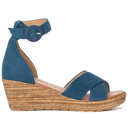 Maciejka Navy Sandals 04565-06/00-5
