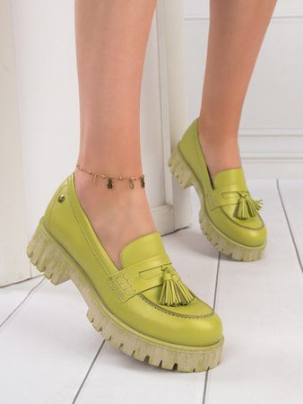 Maciejka Półbuty Skóra Naturalna Piastacjowe