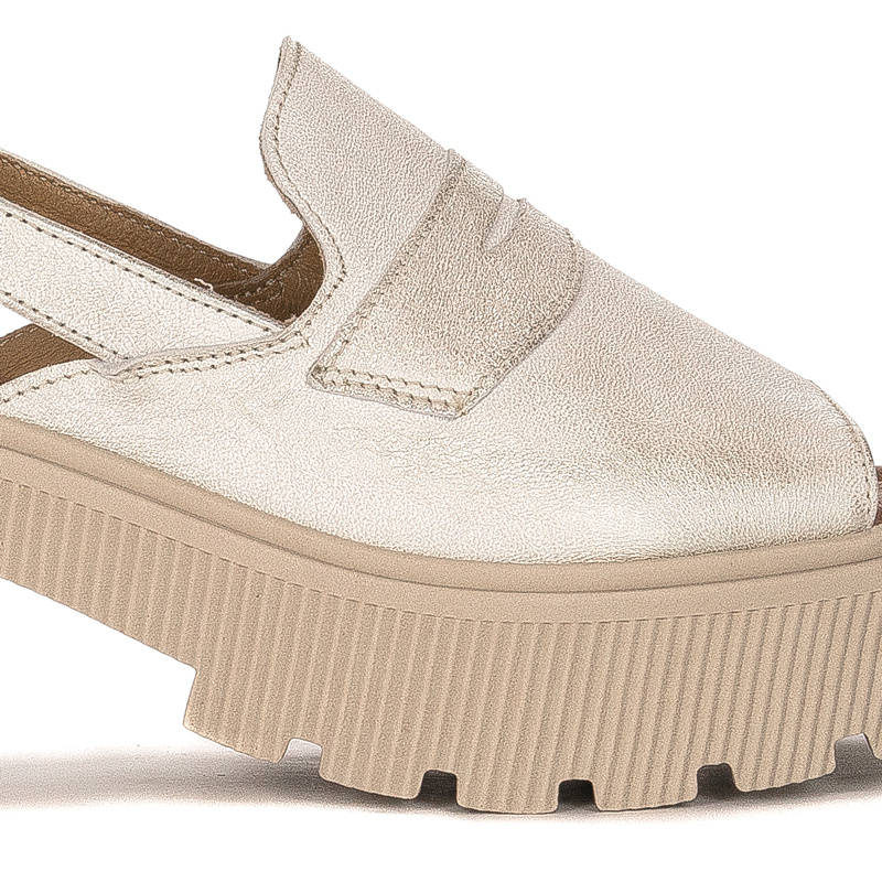 Maciejka Beige & Gold Sandals 06039-04-00-1