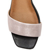 Maciejka Black+Pink women's Shine Sandals