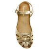 Maciejka Sandals Leather Closed-Toe Flat Gold 03074-25/00-0
