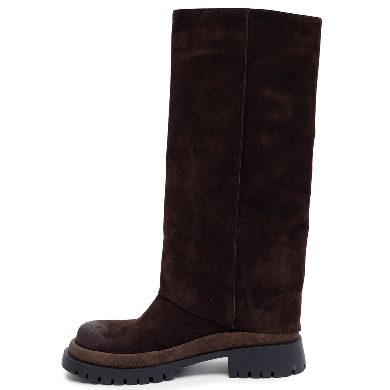 Maciejka Leather Warm-Lined Tall Brown Boots K7723-02/00-7