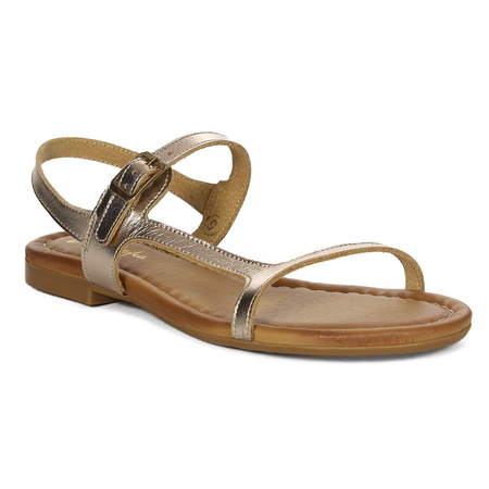 Maciejka Women's Leather Sandals Gold