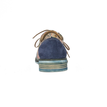 Maciejka Women's Light Blue+Flowers Shoes