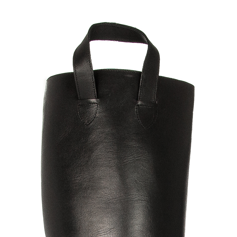 Maciejka Black leather Knee-High Boots 05692-01/00-3