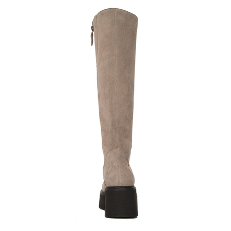 Maciejka dark beige Knee-High Boots 05767-10/00-6