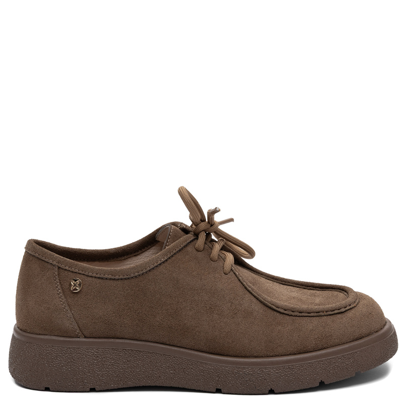 Maciejka Women's Natural Suede Leather Lace-Up Shoes Brown K7189-04/00-1