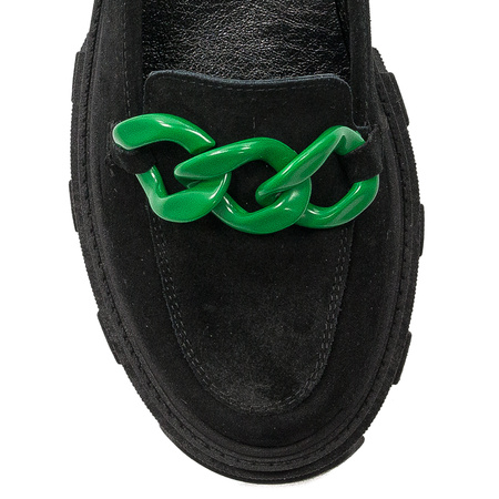 Maciejka Black Low Shoes 2850J-12/00-1