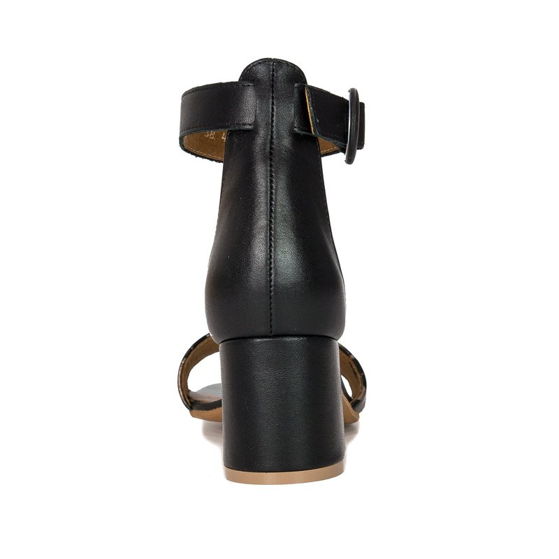 Maciejka Black + Gold Sandals 04141-46/00-5
