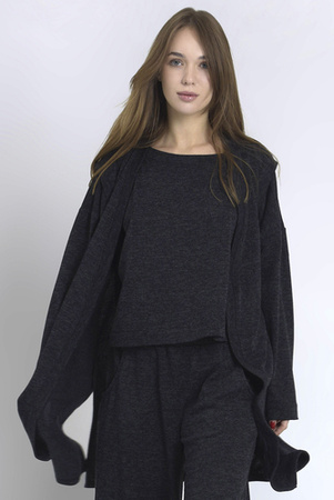 Knitted blouse Lucia Graphite