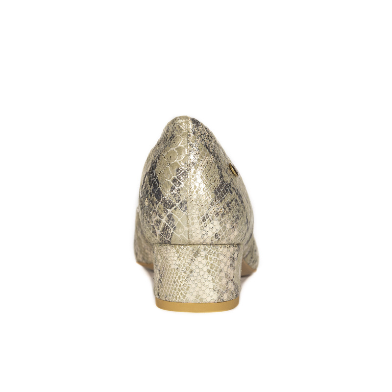 Maciejka Women's Beige + Gold Pumps