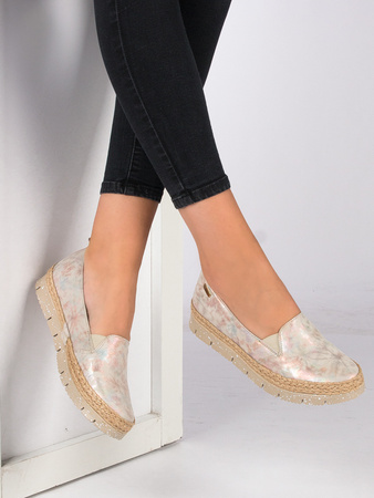 Maciejka Women's Leather Espadrilles Beige