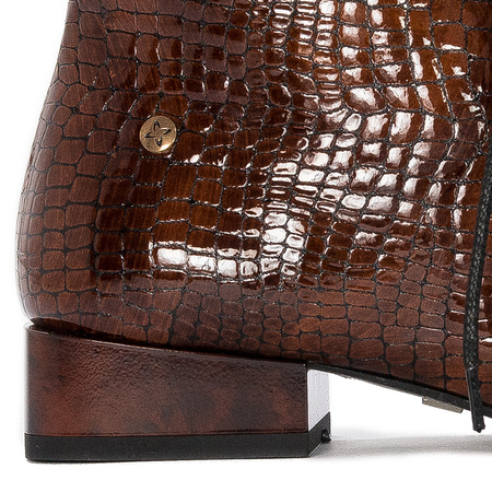 Maciejka Brown Leather women's Boots 5743C-02/00-7