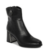Maciejka Leather Ankle Boots Architectural Block Heel Black K7203-01/00-8