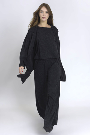 Knitted blouse Lucia Graphite