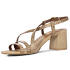 Maciejka Women's Leather Heeled Beige Sandals