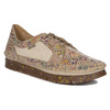 Maciejka Beige + Flowers 06347-04/00-1 wonem's Low Shoes