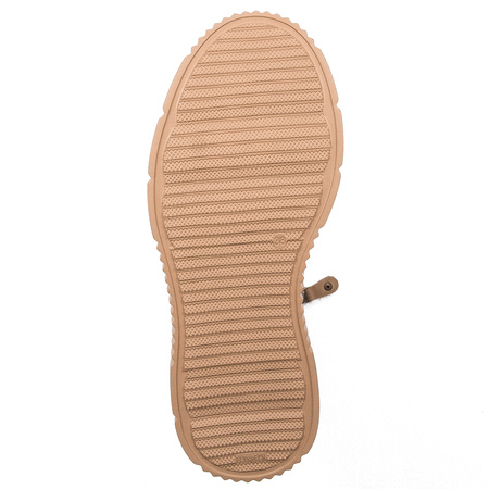 Maciejka Women's ankle boots, leather nubuck on a beige platform