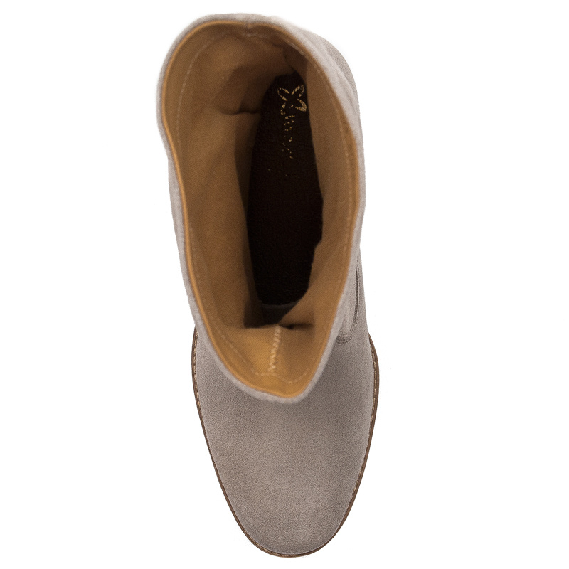 Maciejka Dark Beige Suede Boots 06005-10/00-6